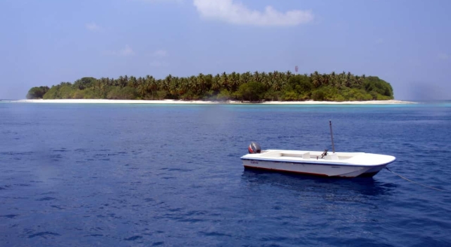 Maldives Island Small Diving Boat