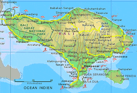 Bali Lombok Map