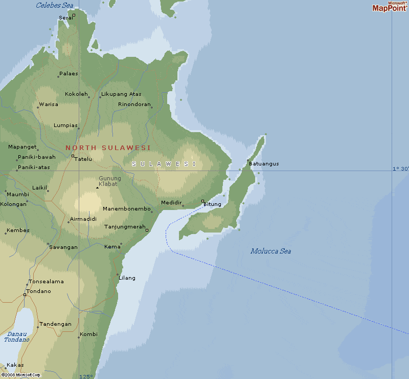 lembeh map