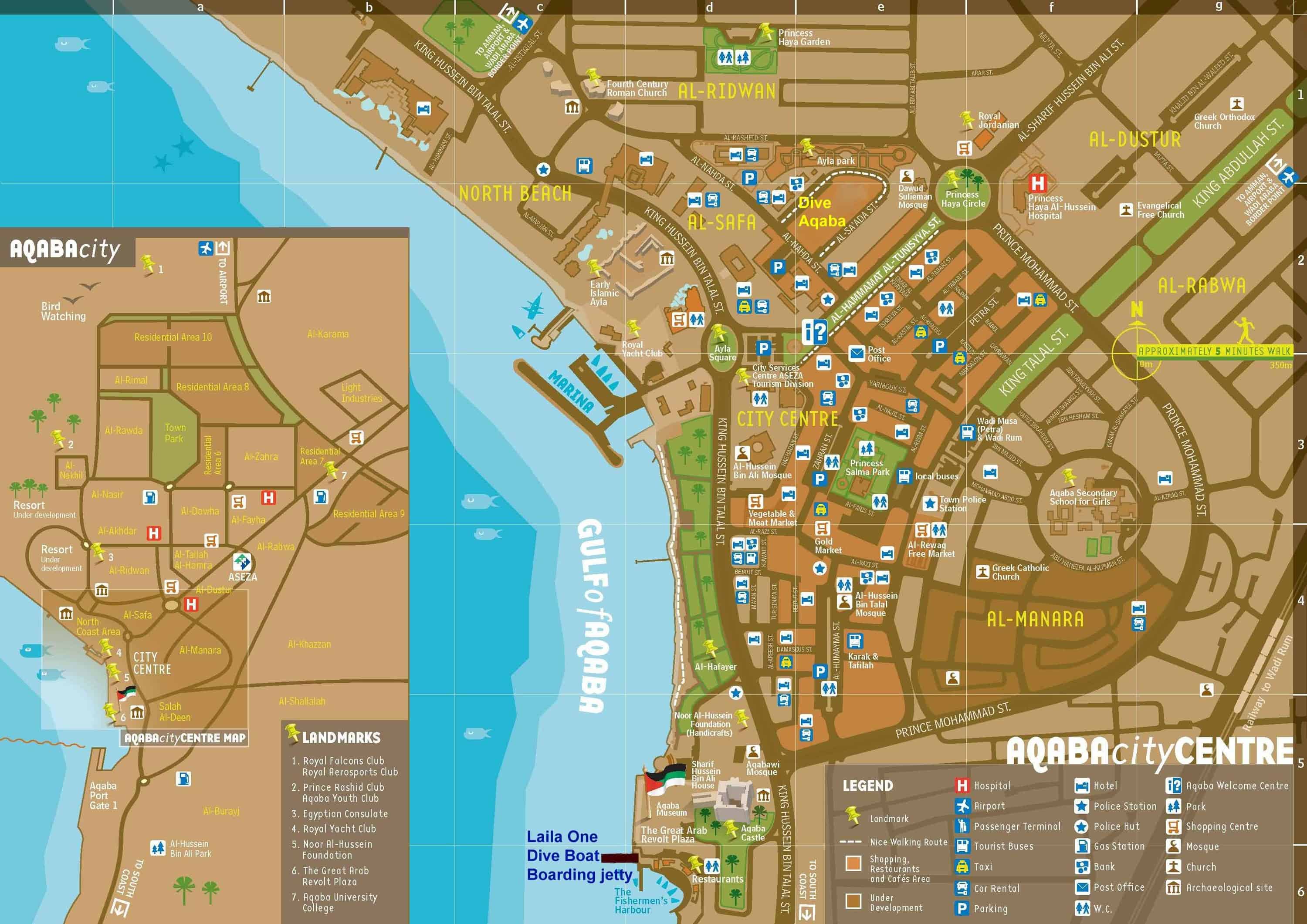 Aqaba Jordan Cruise Port   Aqaba Map 