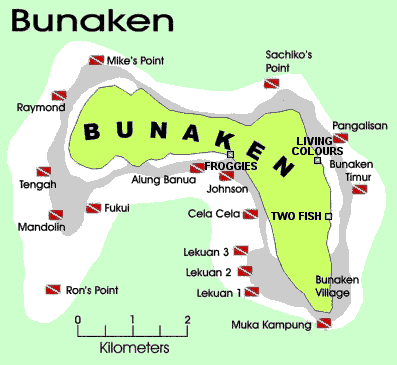 bunaken map