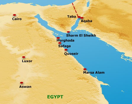 red sea map