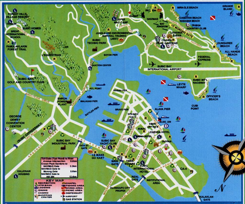 subic bay map