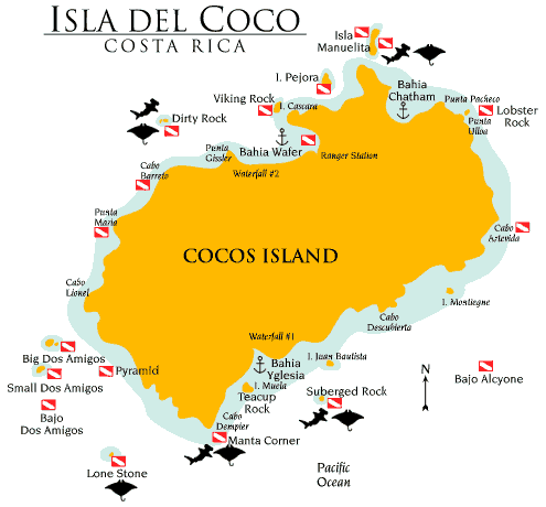 cocos-island-dive-site-map