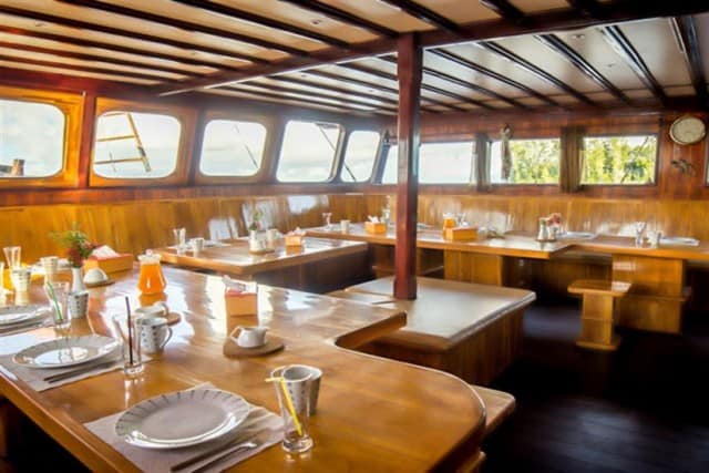 euphoria liveaboard dining area liveaboard review