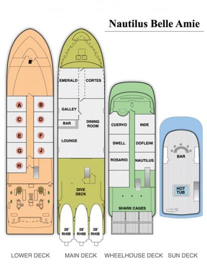 mv nautilus belle amie floor plan liveaboard review