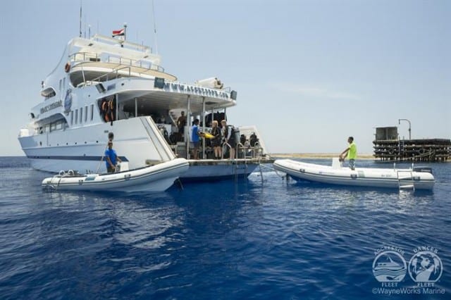 mv red sea aggressor exterior stern liveaboard review