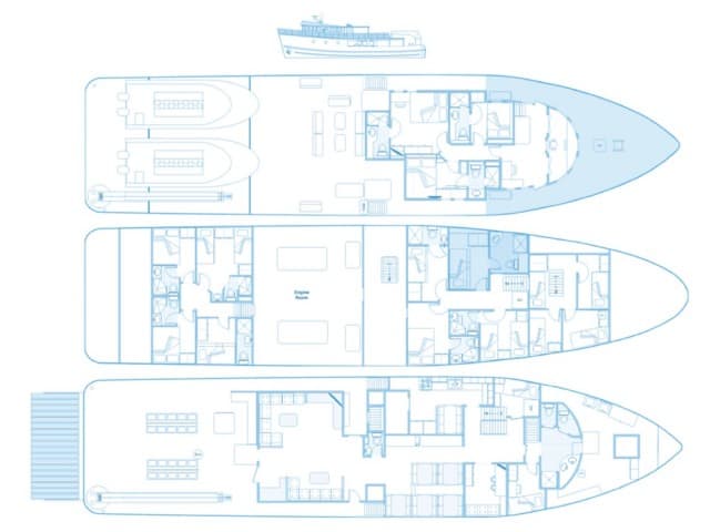 mv sea hunter deck plan liveaboard review