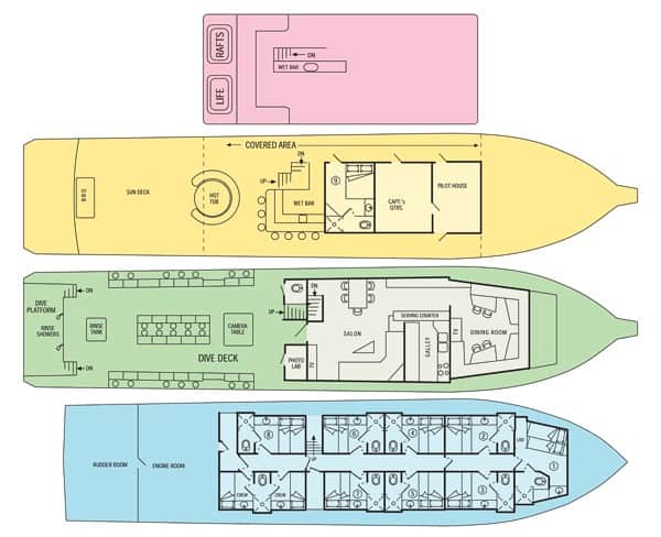 mv belize aggressor iii deck plan liveaboard review