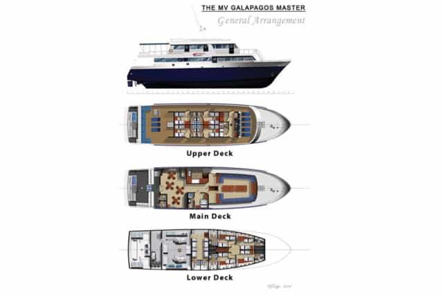 mv galapagos master deck plan liveaboard review