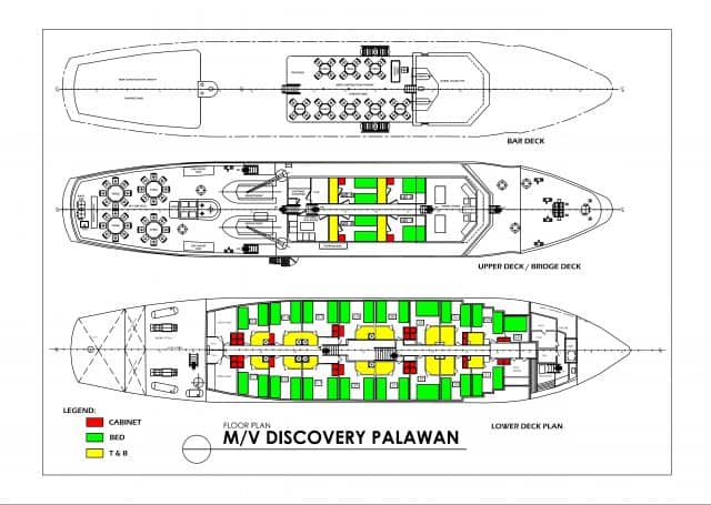 mv discovery palawan deck plan liveaboard review