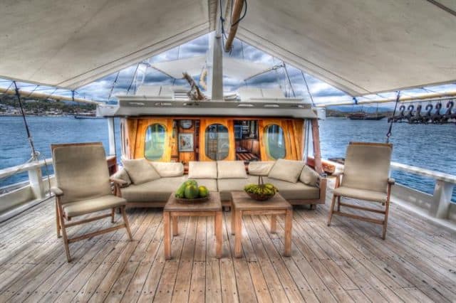 mv duyung baru top deck relaxing area liveaboard review