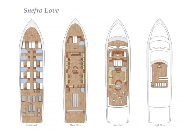 mv snefro love deck plan liveaboard review