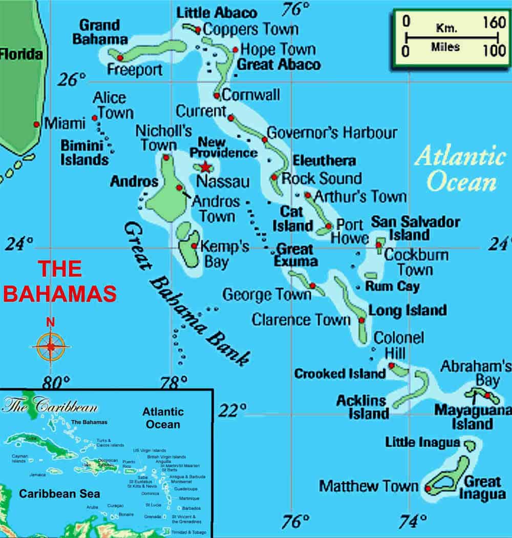 bahamas diving map.