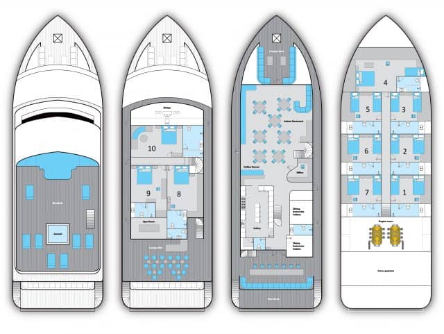 mv sachika deck plan liveaboard review