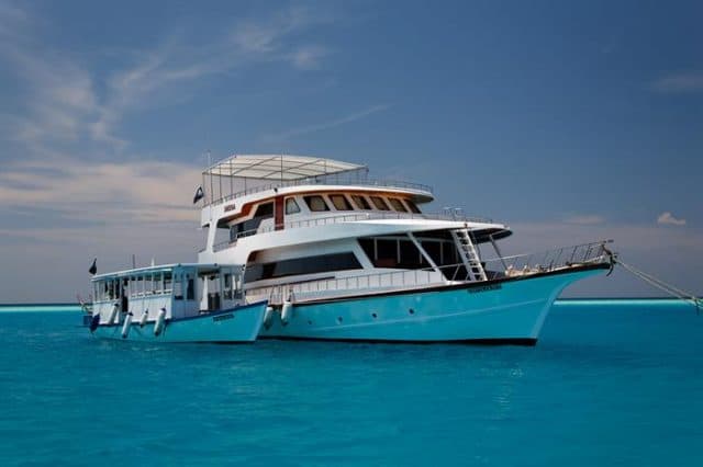 mv sheena exterior with dhoni liveaboard review
