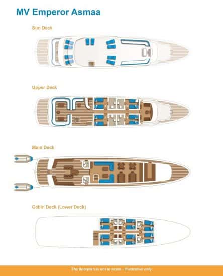 deck plan emperor asmaa liveaboard diving red sea