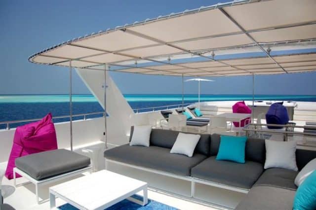 outdoor lounge azalea liveaboard diving cruise maldives 