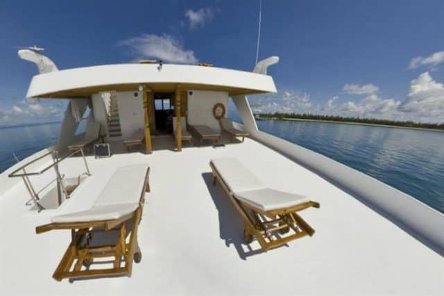 sundeck of the moonima liveaboard diving maldives 