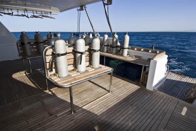 dive deck my excellence liveaboard red sea diving