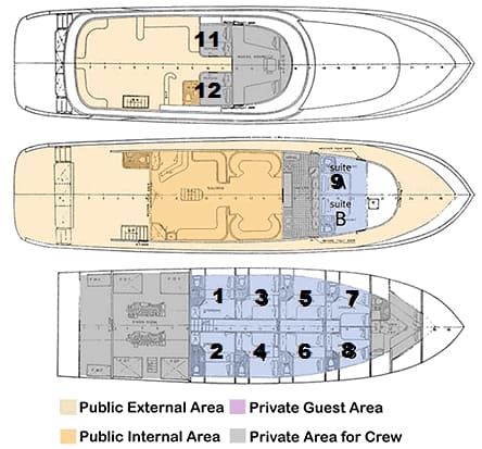 deck plan my excellence liveaboard red sea diving