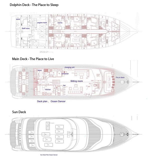 deck plan ocean divine liveaboard diving maldives 