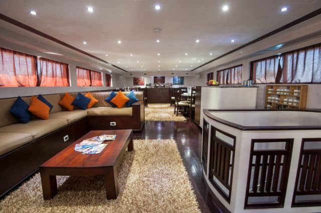 dining and lounge area samira liveaboard diving red sea