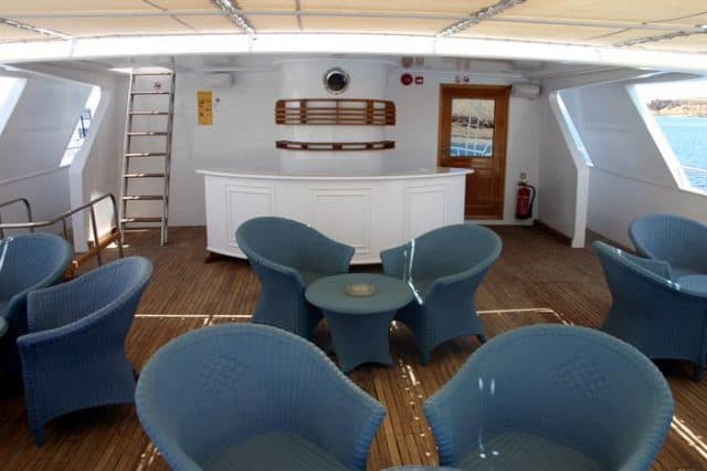 outdoor lounge snefro target liveaboard diving red sea 