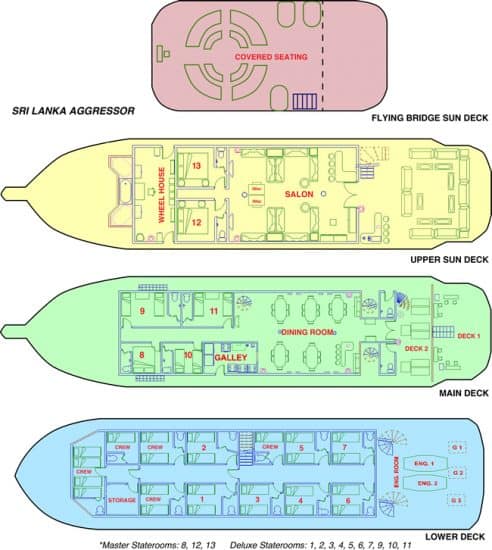 deck plan sri lanka aggressor liveaboard diving cruise 