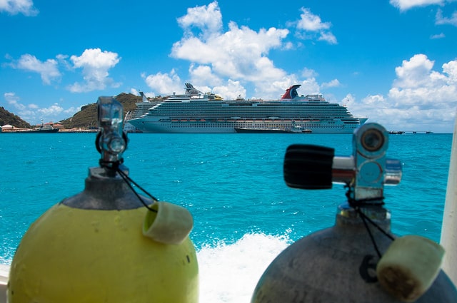st Martin cruise ship scuba dive
