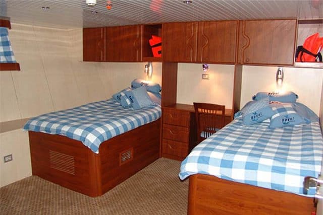 cabin on the royal evolution liveaboard diving red sea