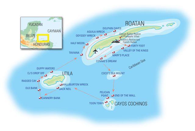 honduras budget liveaboard dive destinations