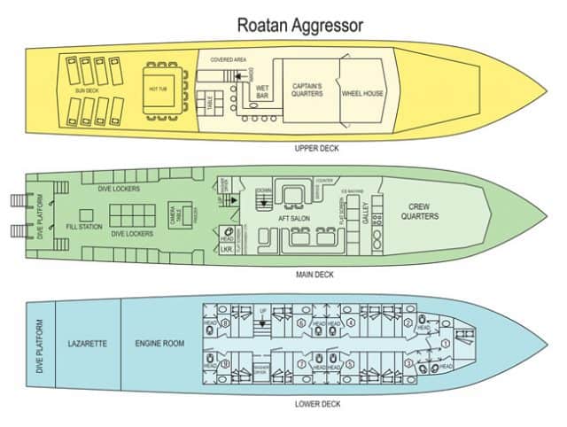 roatan aggressor liveaboard diving cruise honduras