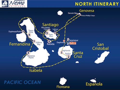 nemo ii galapagos islands north itinerary