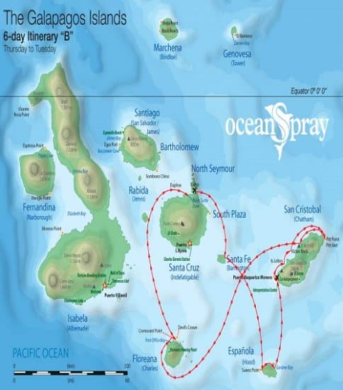 ocean spray galapagos islands adventure cruise